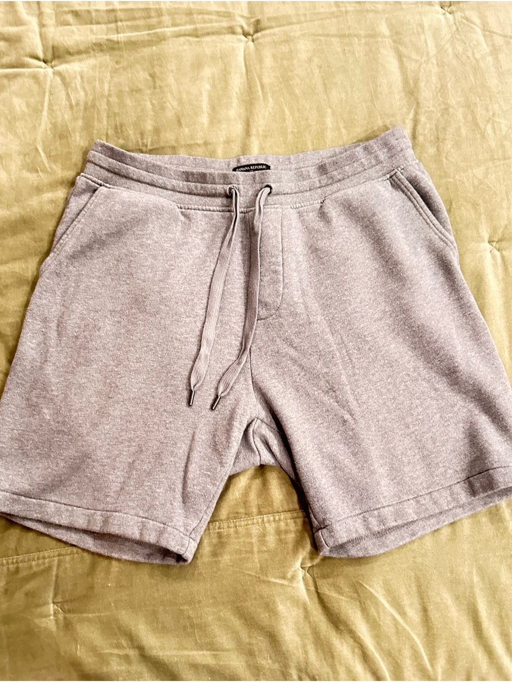 Banana Republic Light Gray Drawstring Athletic Shorts